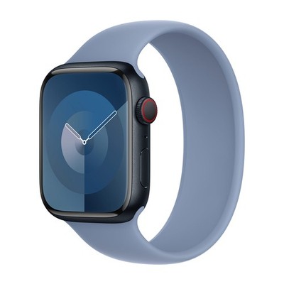 Silikon Solo Loop für  Apple Watch | 38/40/41/42 mm - Größe 6 - Winter Blue
