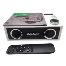 Bluetooth Portable CD Player Speaker FM Radio USB SD Remote Rechargeable CD19