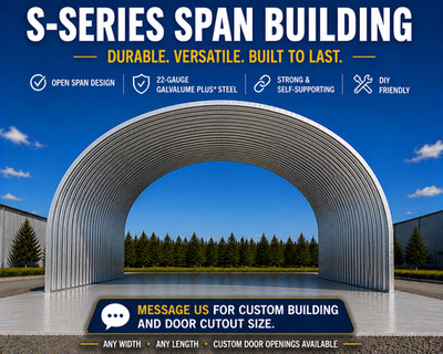 20x30x12 DuroSPAN Steel Barn DIY Home Building Kit Shed Open Ends Direct