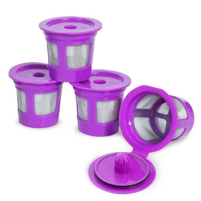 Perfect Pod 1-Stream Cafe Save Reusable K Cup Coffee 4-Pack, Purple
