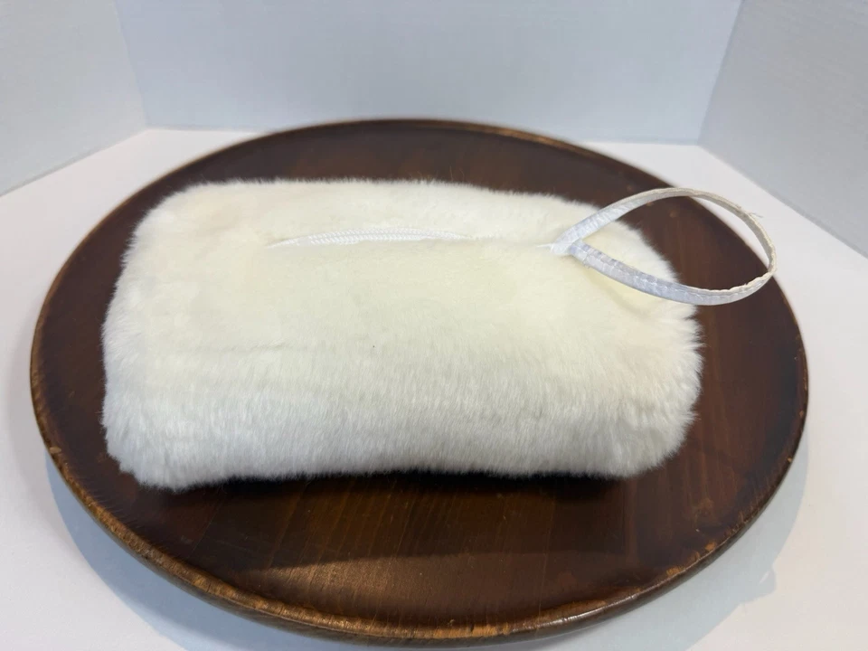 Calentador de manos Baby Gap niños niñas piel sintética con bolsillo recién nacido blanco Foto 2 de 4