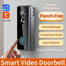 Tuya Wireless Smart Video Doorbell Home Security Camera Door bell Ring Intercom