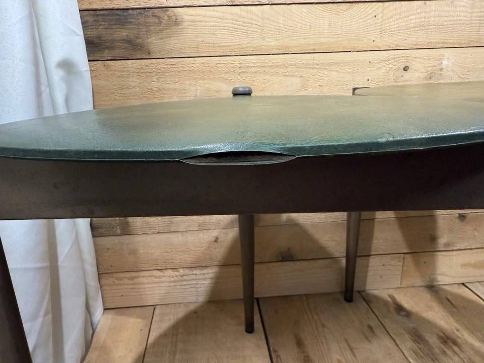 Juego De 2 Mesas De Selección De Guitarra Lu Van MCM Anidación DE COLECCIÓN Verde Aguacate y Marrón Foto 2 de 4