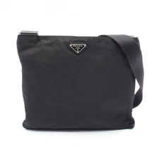 Y1207 Prada PRADA shoulder bag bag nylon leather black