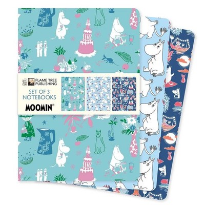 Moomin Classics Set of 3 Standard Notebooks ~ Flame Tree Pub ... 9781804179239