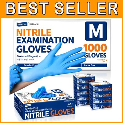 Supplier-Direct Value Nitrile Gloves, 1000 Pcs Blue