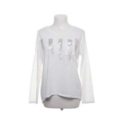 Shout, Langarmshirt, Größe: ONE SIZE, Weiß, Viskose, Print, Damen #dwN