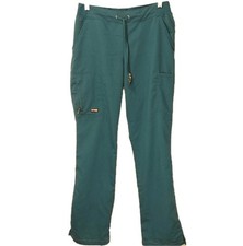 Greys Anatomy Barco Scrub Pants XS Bahama Blue Teal Green Hemmed 30.5" Inseam