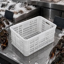 Contenedor de plástico ventilado diseño de celosía ventilada para almacén, tienda