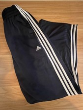 ADIDAS Men's Navy Three-Striped Elastic Waist Sweatpant Track Pant Size Medium
