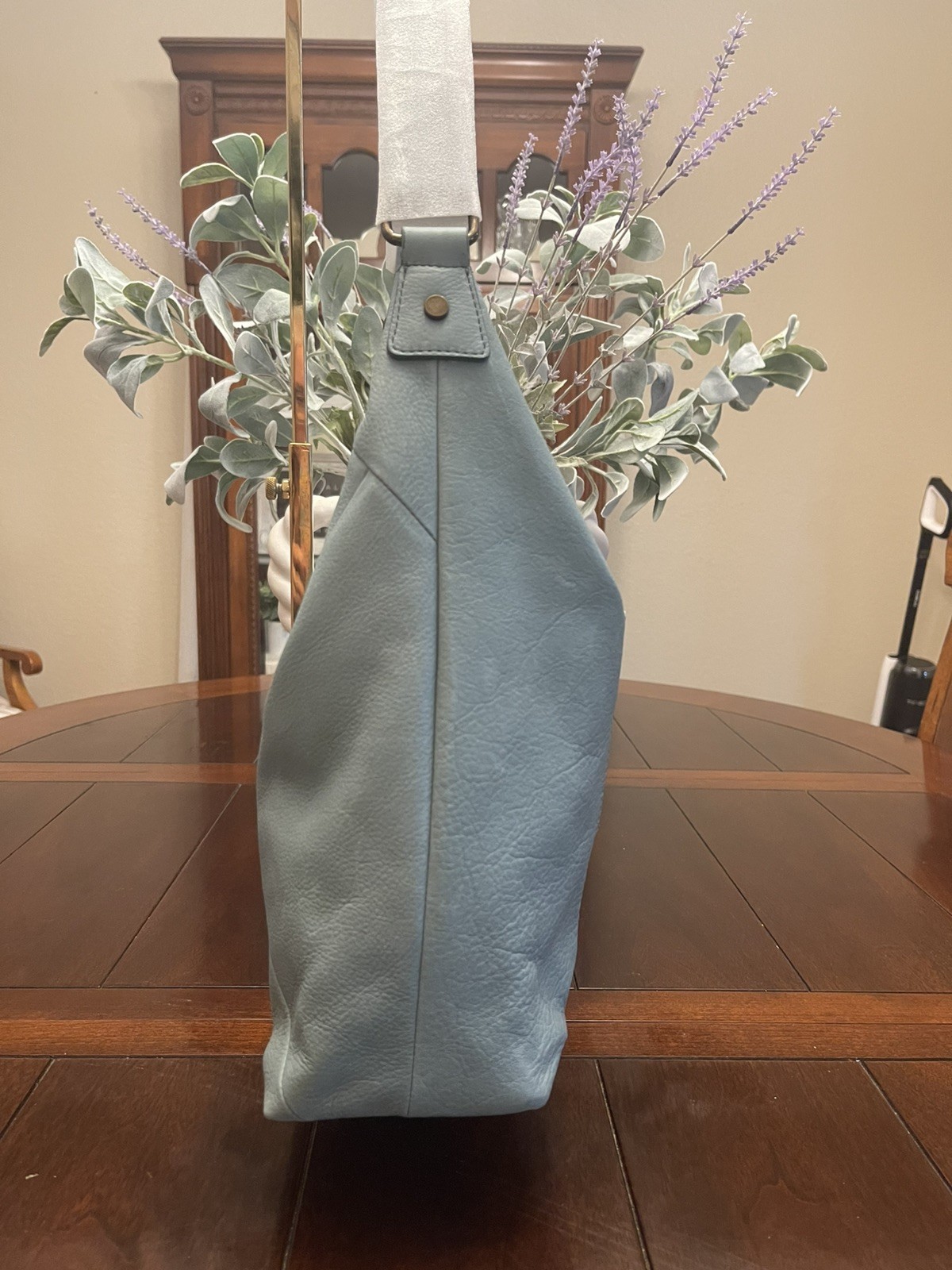 American Leather Co Leather Cobb Hobo Bag | Soft Teal (MSRP $175.00) Beautiful 