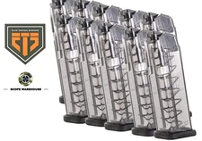 1O PACK ETS Carbon Smoke 10rd 9mm mag Fits the Glock 17