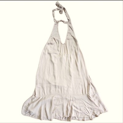 American Eagle Don't Ask Why Viscose Cutout Flowy Halter Summer Mini Dress