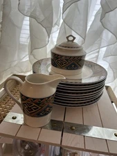 **Huge Lot** Optima Christopher Stuart La Brea Dinner/Plates/Serving/ Bowls/Cups