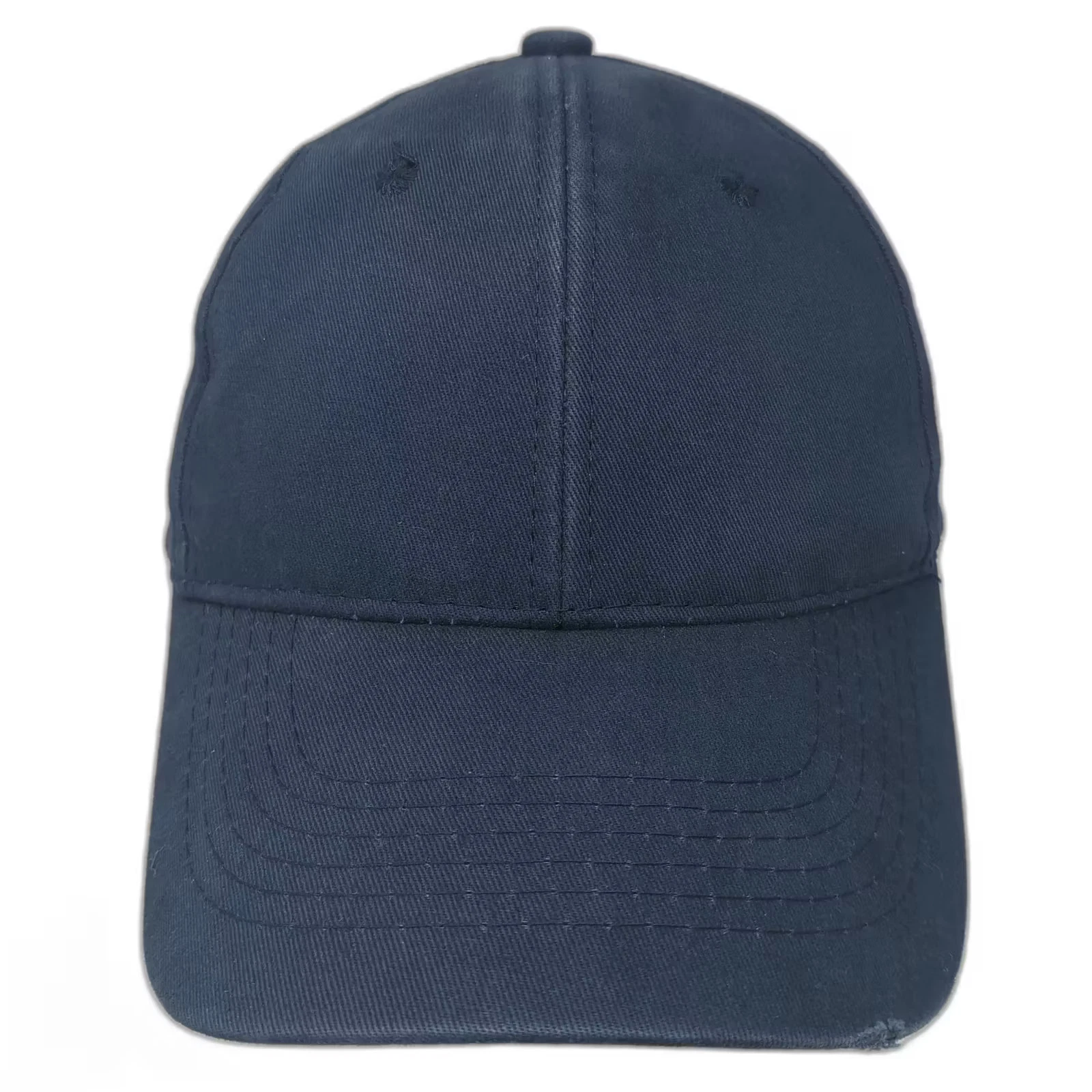 Plain Blue Baseball Cap Adjustable Strapback Hat Solid Blank 6 Panel Curved OS