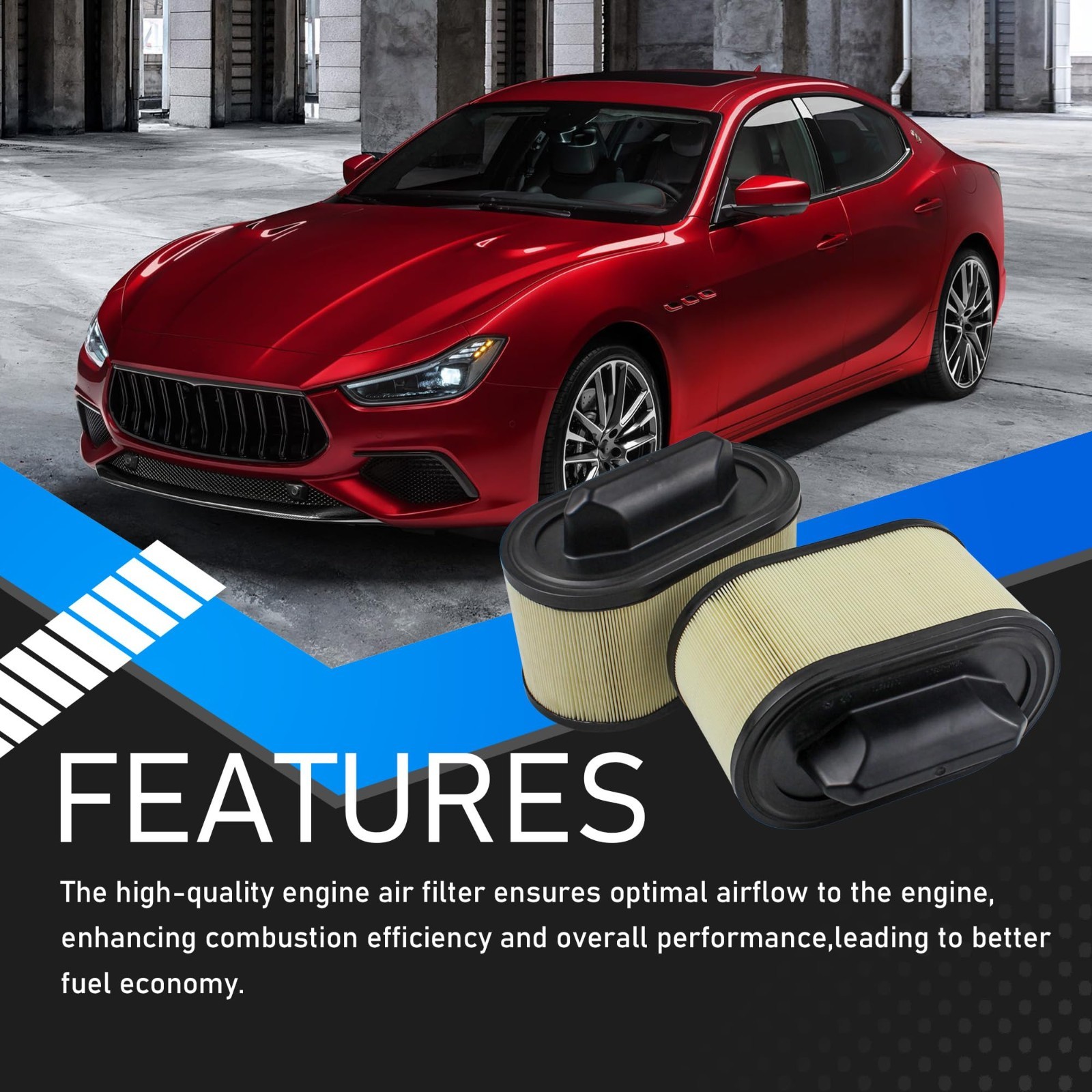 Maserati Ghibli 2014-2022 Cabin air filters 4 pcs
