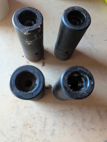 Metal BMX Bike Axle Pegs 40x100mm, 3/8-14mm Insert, 320g