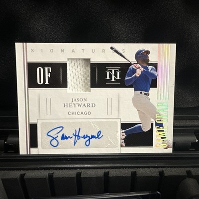 2021 Panini National Treasures Game Gear Materials Signatures Jason Heyward /10
