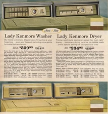 VTG 1973 Sears Lady Kenmore Washer/Dryer Orig Print Ad Photos 21x27cm SRC 794
