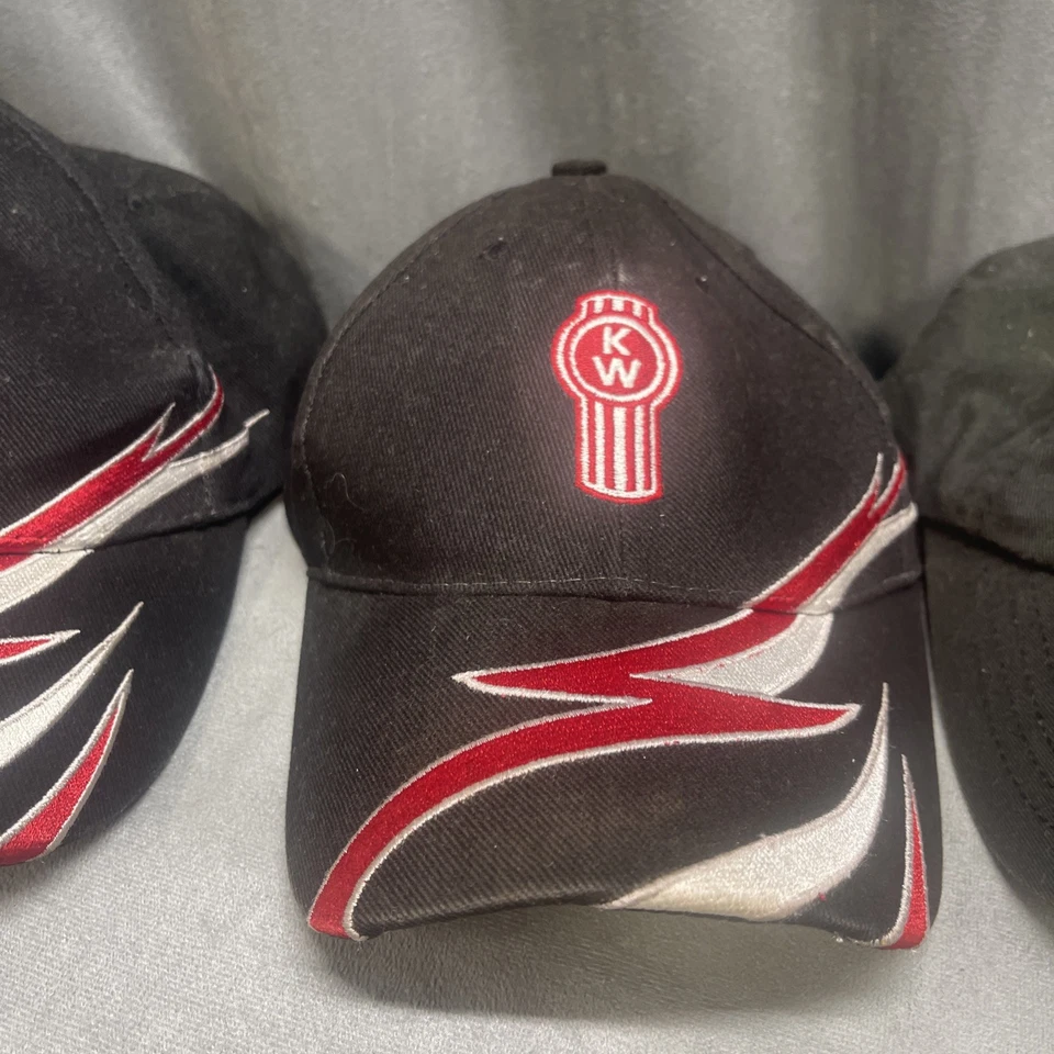 Лот из 4 Kenworth грузовик логотип шляпы лицензированный 3 конструкции крышка изящной формы - Изображение 3 из 4