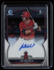 2023 BOWMAN CHROME DRAFT AUTOGRAPHS JOE REDFIELD RC AUTO LOS ANGELES ANGELS