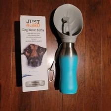 Dog Water Bottle Portable Pet Water Dispenser Stainless Steel Foldable Travel