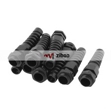 9 pcs PG11 5-10mm 0.2-0.39 Water Resistance Adjustable Spiral Cables Gland✦Kd #z
