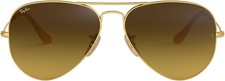 Ray-Ban RB3025 112/85 58mm Aviator Matte Gold Brown Gradient Sunglasses