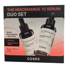 NIB COSRX The Niacinamide 15 Serum, 30mL/1.01 fl oz (2-pack)  with Zinc, Oil