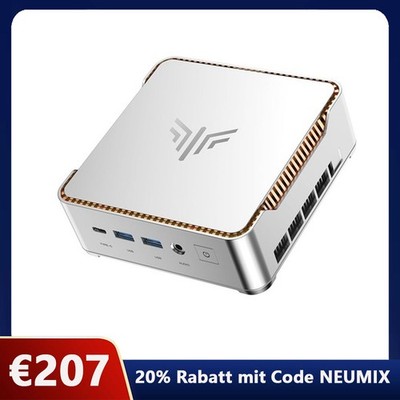 NiPoGi Pinova P2 Mini PC Computer, АMD Ryzen R2544,8GB DDR4 256GB SSD Win11 Pro