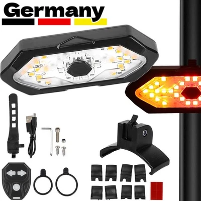 E Scooter Blinker Scooter Rücklicht LED Scooter Blinker USB-Aufladung Set DHL - Bild 1 von 4