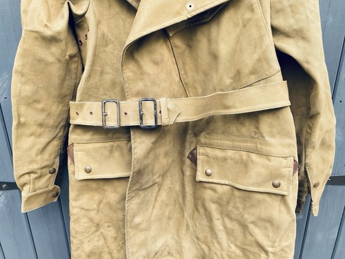 WW2 BRITISH ARMY 1944 DISPATCH RIDERS COAT SIZE 9 UNIFORM VINTAGE MOTORBIKE WWII - Picture 3 of 24