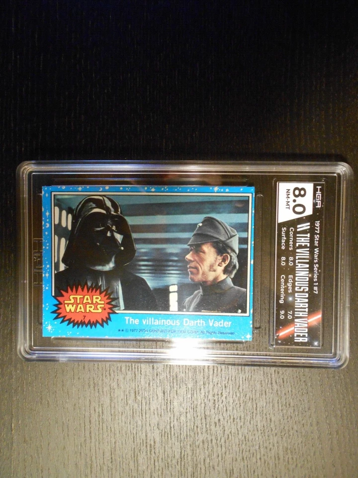 1977 STAR WARS S1 #7 The Villainous Darth Vader HGA 8 (PSA 8/APR $900) NM-MINT💎 - Image 3 of 3