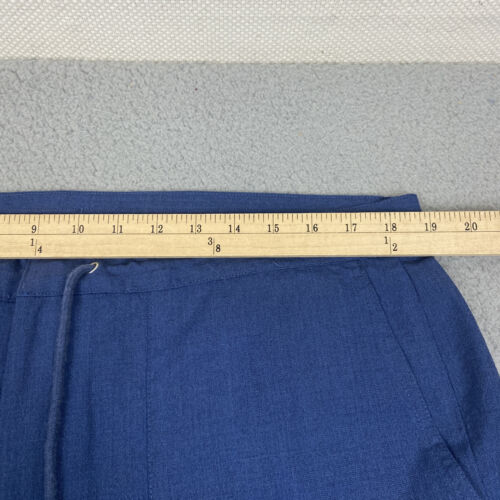 Brooks Brothers Pants Mens 38x32 Blue Wool Casual Straight Leg Drawstring - Imagen 3 de 11