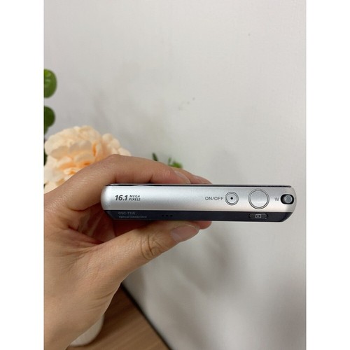 Sony Cyber Shot DSC-T110 Digital Camera 720p HD Video Recording AF Lock Silver - Picture 4 of 4