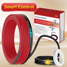 Thermostat-Controlled Heat Tape for Reliable Freeze Protection and Water Flow