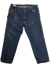 Riggs Workwear Wrangler Carpenter 3W020A1 Durashield Cotton Denim 48 Wx 32 I