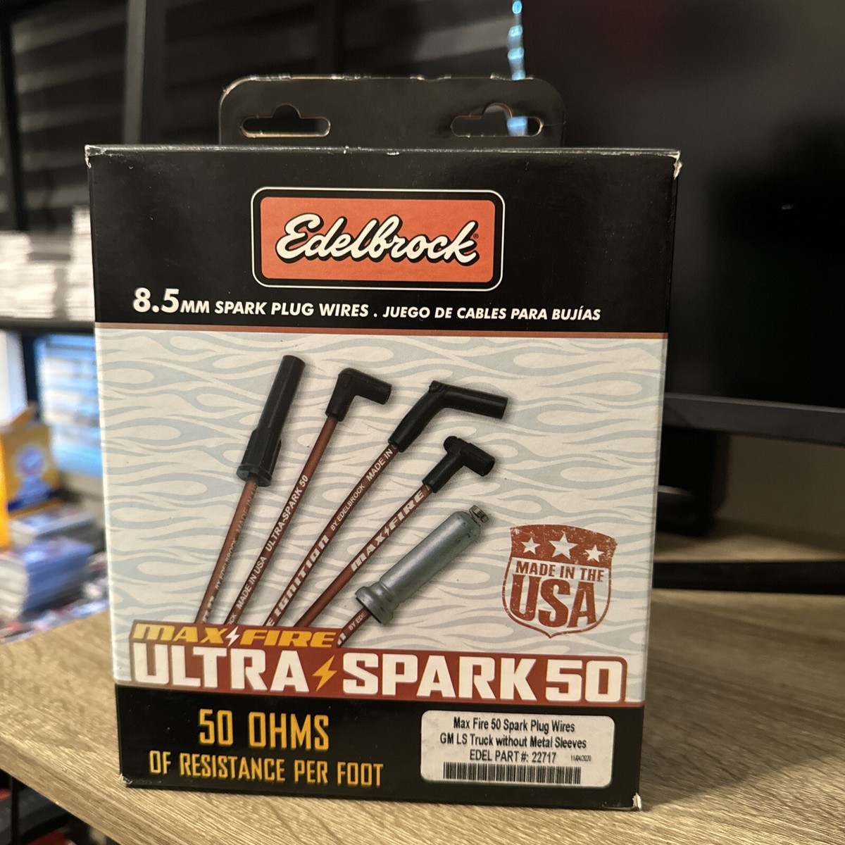 Edelbrock 22717 Max-Fire (Ultra-Spark 50) GM LS Truck Plug Wire