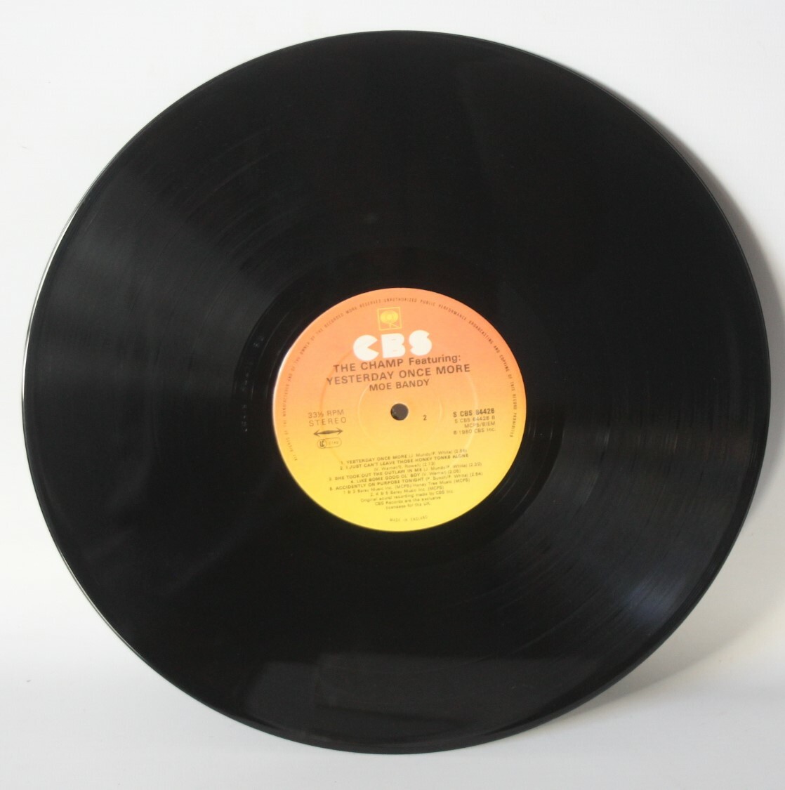 Moe Bandy ‎– The Champ - 1980 Vinyl LP - S CBS 84426 - EX