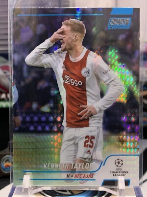 2022 Topps Chrome Stadium Club Champions Kenneth Taylor Blue Prism #43 MC 10E