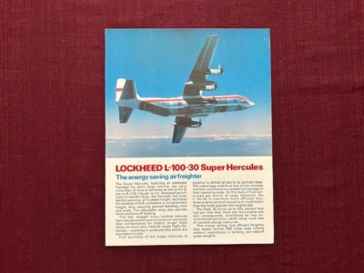 Lockheed L-100-30 Super Hercules 1979 Brochure