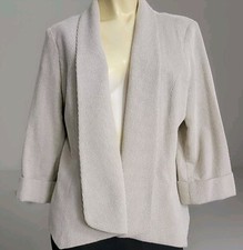 Alberto Makali NEW YORK Lined Open Front Jacket Blazer Sweater Size M