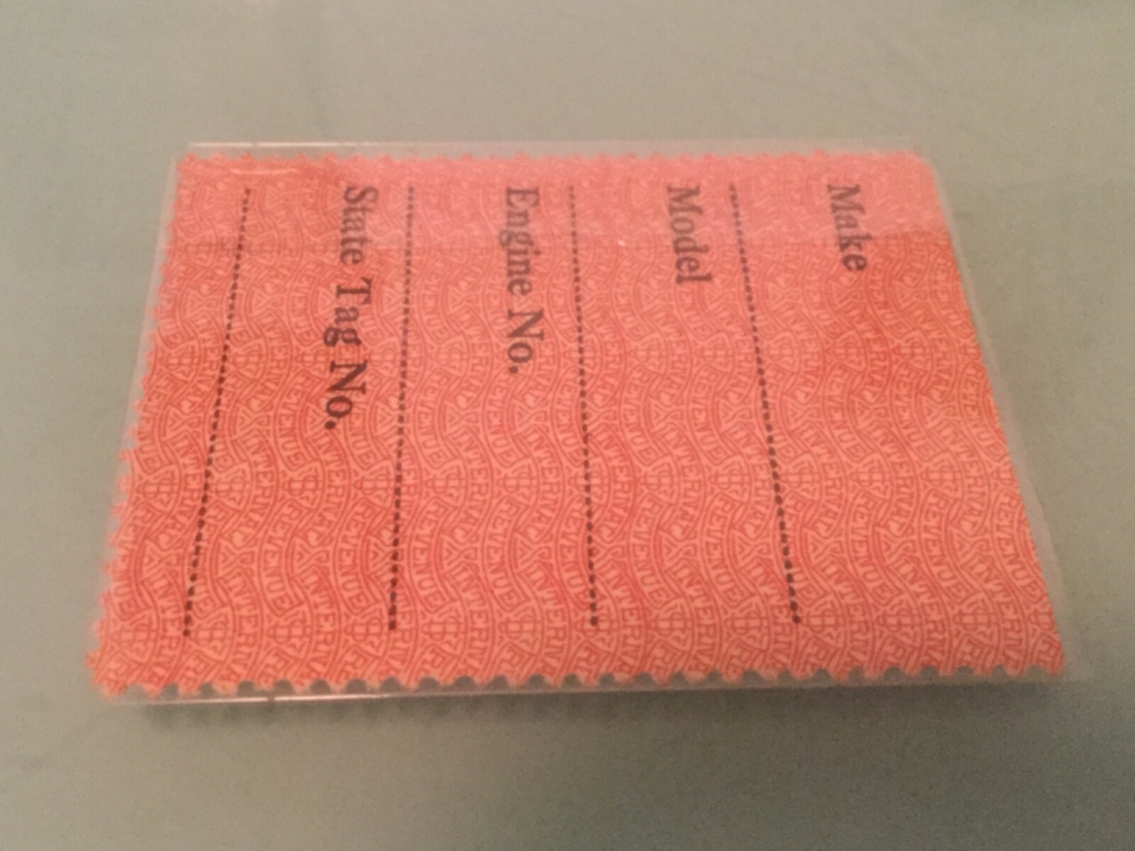 USA IRS Stamp Federal Use Tax On Motor Vehicles, 5.00, Red, MINT eBay