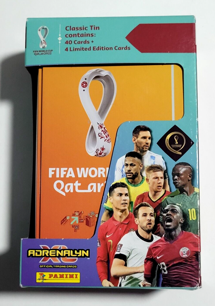 METAL BOX FIFA World Cup Qatar 2022 TCG Panini ADRENALYN XL