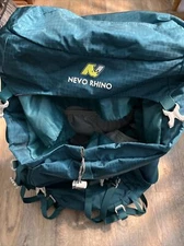 NEVO RHINO Advance60+5 Hiking Backpack Internal Frame Waterproof Teal-READ