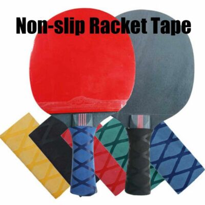 Heat-Shrink Anti-Slip Table Tennis Paddle Grip Tape   Black Handle Wrap