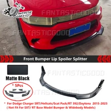 For Dodge Charger SRT 2015-2023 Unpainted V4 Style Winglets Front Bumper Lip Kit