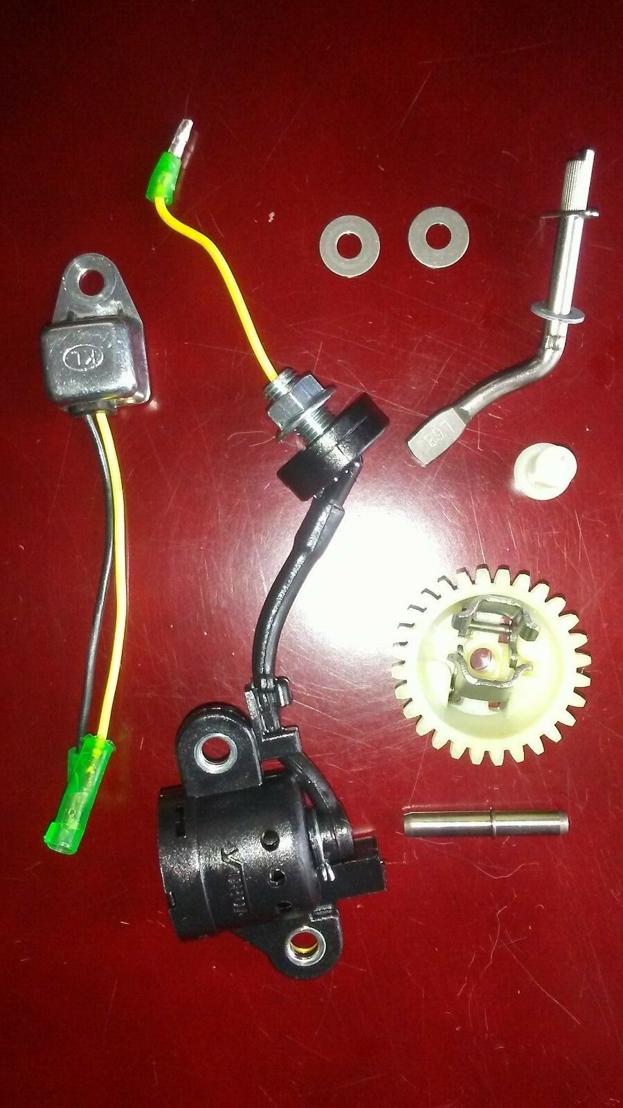 212cc PREDATOR 6.5 HP ENGINE PARTS - LOW OIL SHUTDOWN and GOVERNOR gear & shaft
