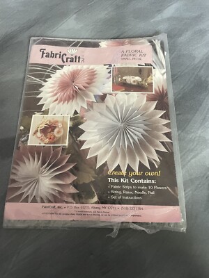 Fabricraft A Floral Fabric Kit Small Petal Craft Kit SEE NOTES