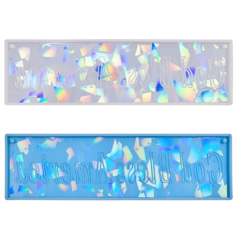 DIY Resin Crystal Epoxy Door Wall Ornament Mold Haning Signs Silicone Mould